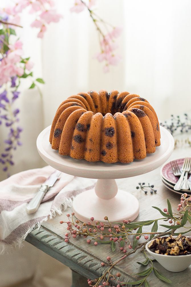 Bundt cake nueces