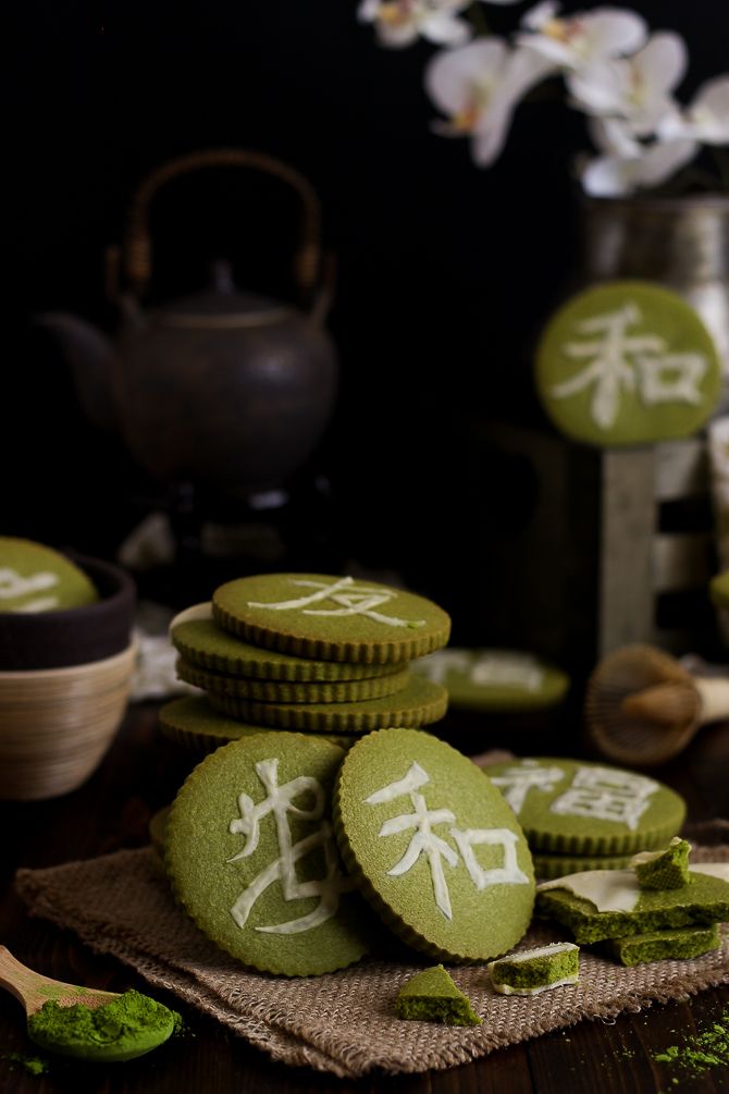 Galletas matcha y choco blanco